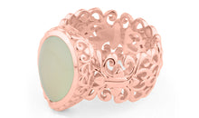 Ring SARINA mit 12 X 16 Aqua Chalzedon