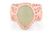 Ring SARINA mit 12 X 16 Aqua Chalzedon