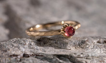 Ring SAMANTHA mit Rosaturmalin 3 mm