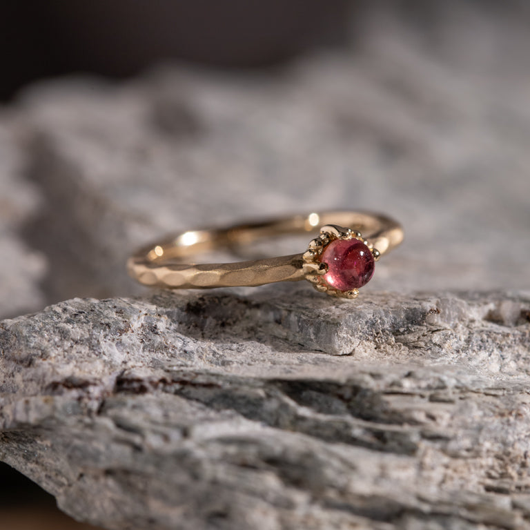 Ring SAMANTHA mit Rosaturmalin 3 mm