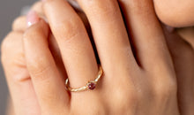 Ring SAMANTHA mit Rosaturmalin 3 mm