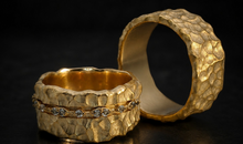 TERRANA – Statement Ring 10 mm mit Diamanten