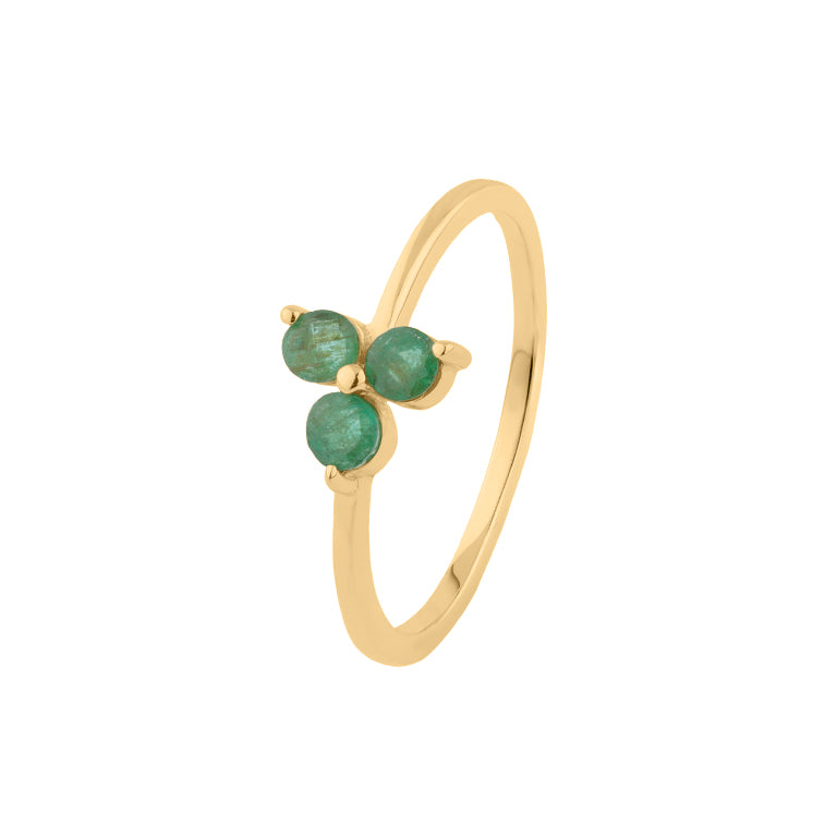 Ring  MINI TRINITY Smaragd