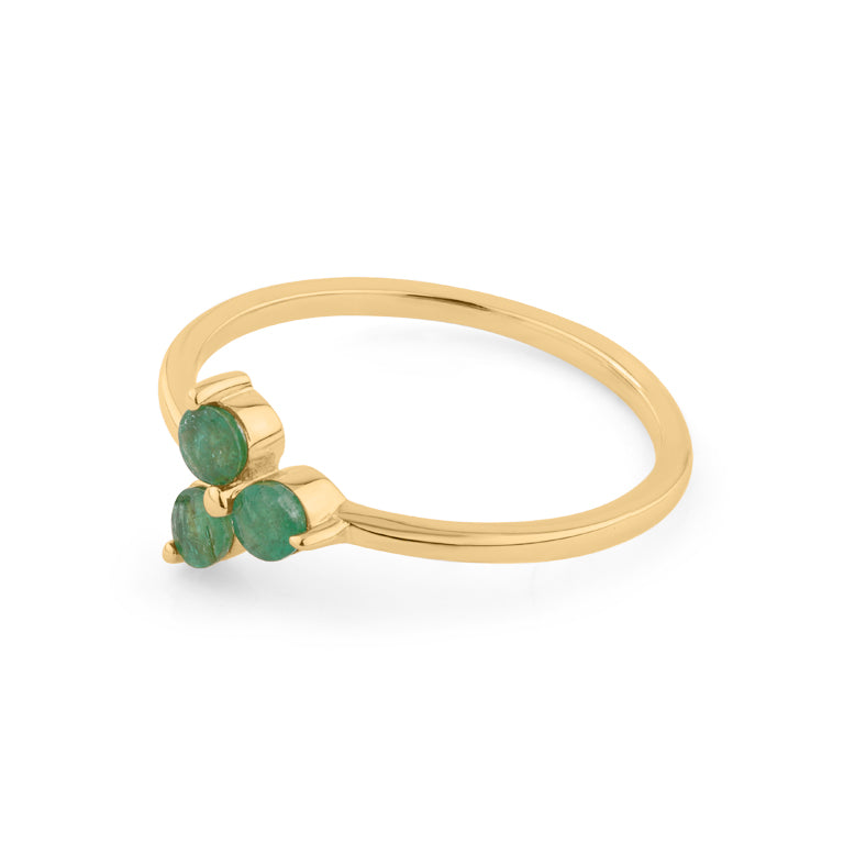 Ring  MINI TRINITY Smaragd