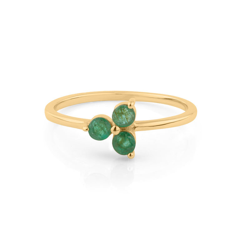 Ring  MINI TRINITY Smaragd