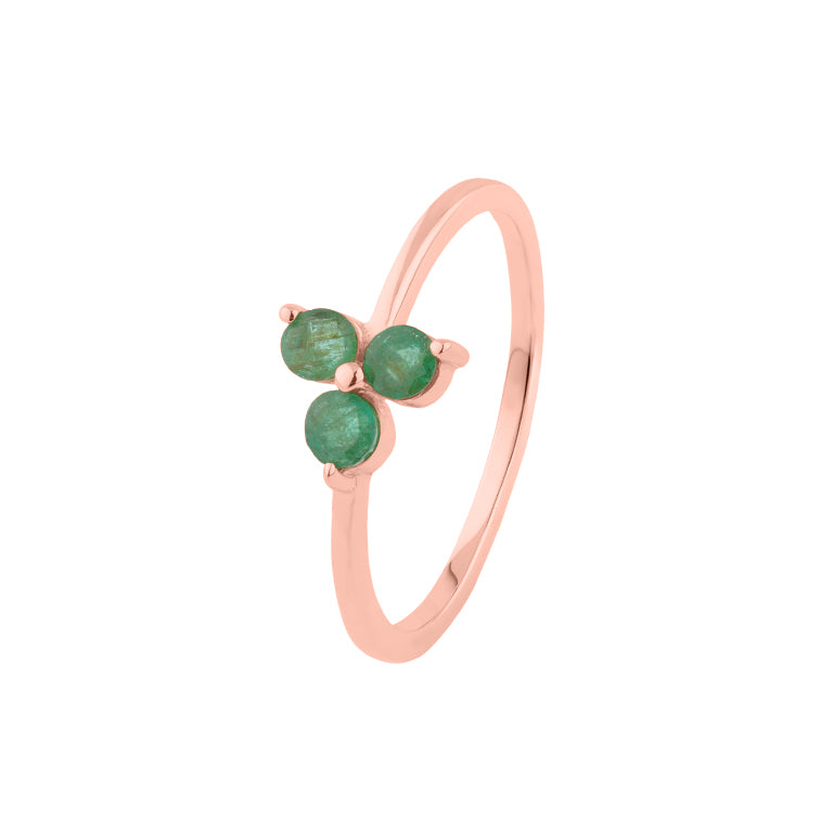 Ring  MINI TRINITY Smaragd