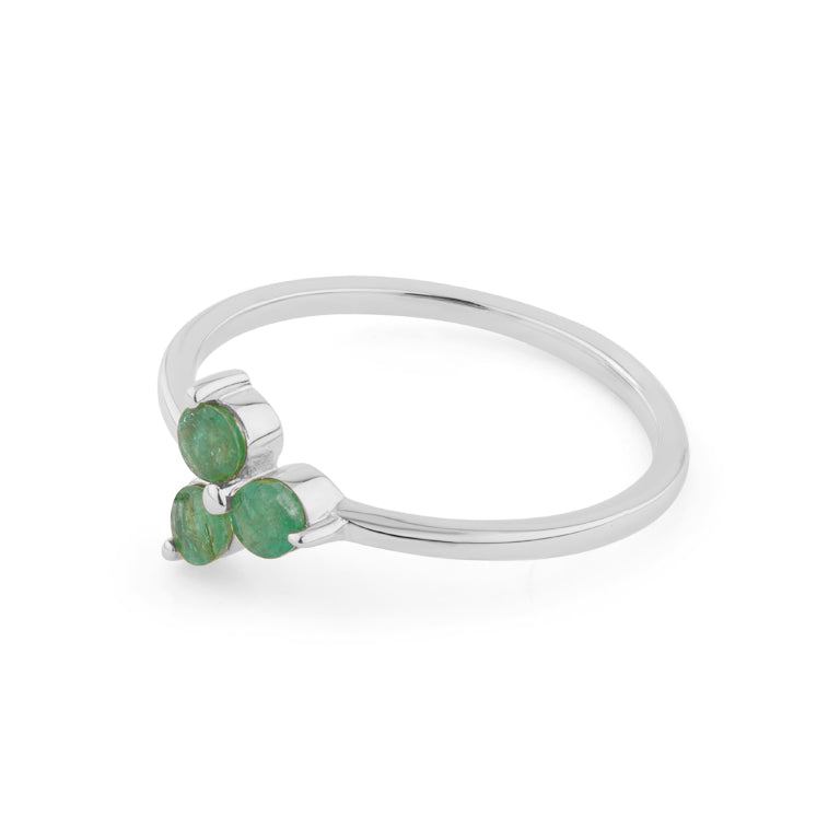 Ring  MINI TRINITY Smaragd