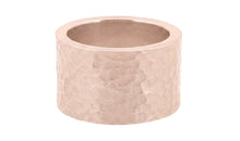 Ring SIMON – Massiv Silber, 15 mm, gehämmert & matt