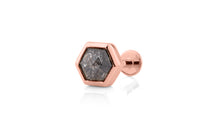 Piercing mit Salt and Pepper Diamant – Einzigartiges Unikat