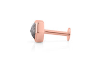 Piercing mit Salt and Pepper Diamant – Einzigartiges Unikat