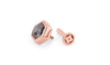 Piercing mit Salt and Pepper Diamant – Einzigartiges Unikat