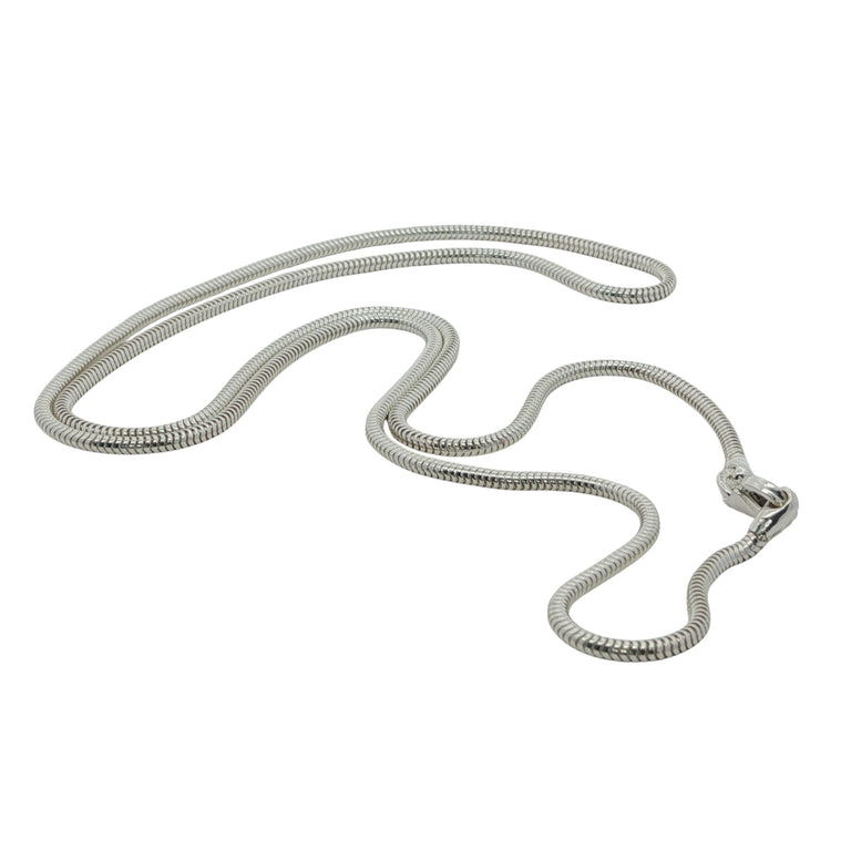 Schlangenkette 50 cm aus 925 Silber – Weiche Kette 1,8 mm | Vergoldet