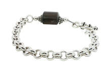 7 mm VALOREA ROLO Armband mit Rauchquarz