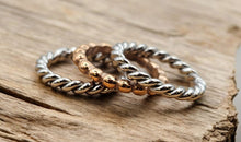 Edelstahl Ring Set 3 Ringe Grösse 58