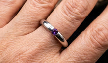 Pneu Ring Edelstahl mit Amethyste
