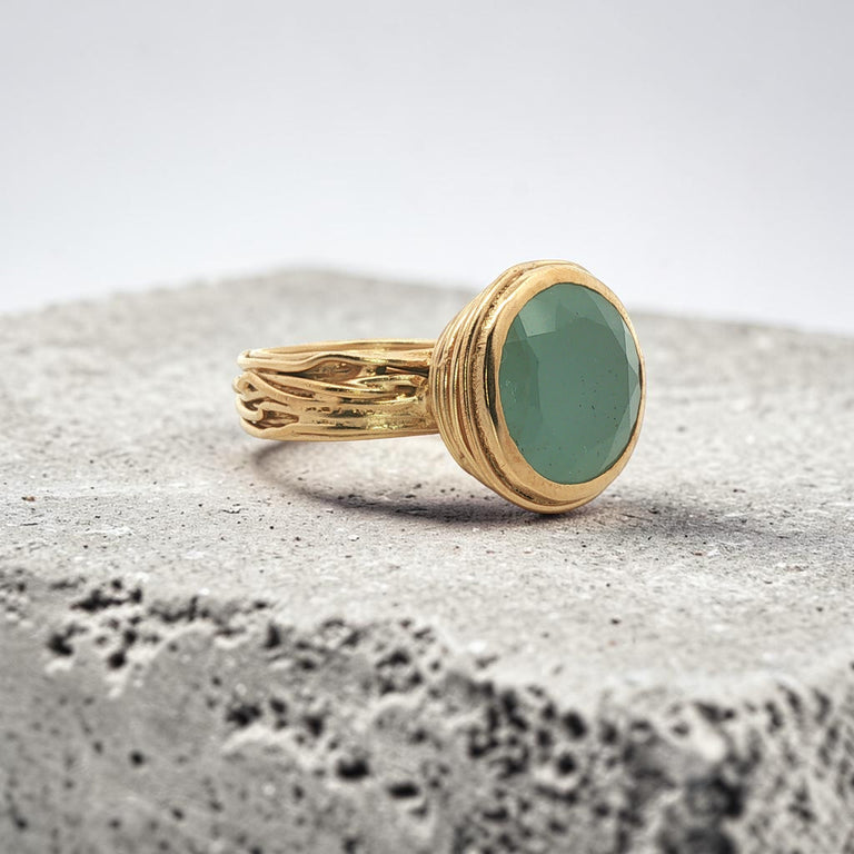 Unikat Ring CONICAL – Aquamarin 13 mm