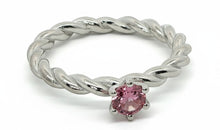 Ring TWIST mit rosa Turmalin
