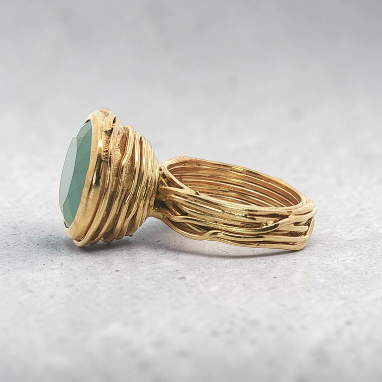 Unikat Ring CONICAL – Aquamarin 13 mm