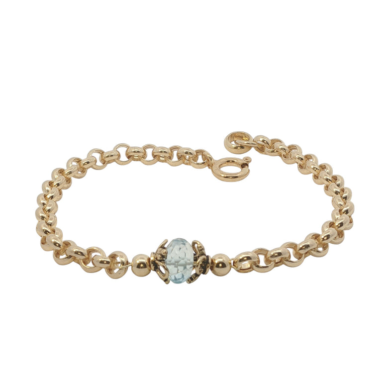 5 mm VALOREA Armband mit Blautopas