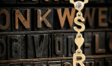 Ypsilon Kette mit Buchstaben, Herz & Diamant