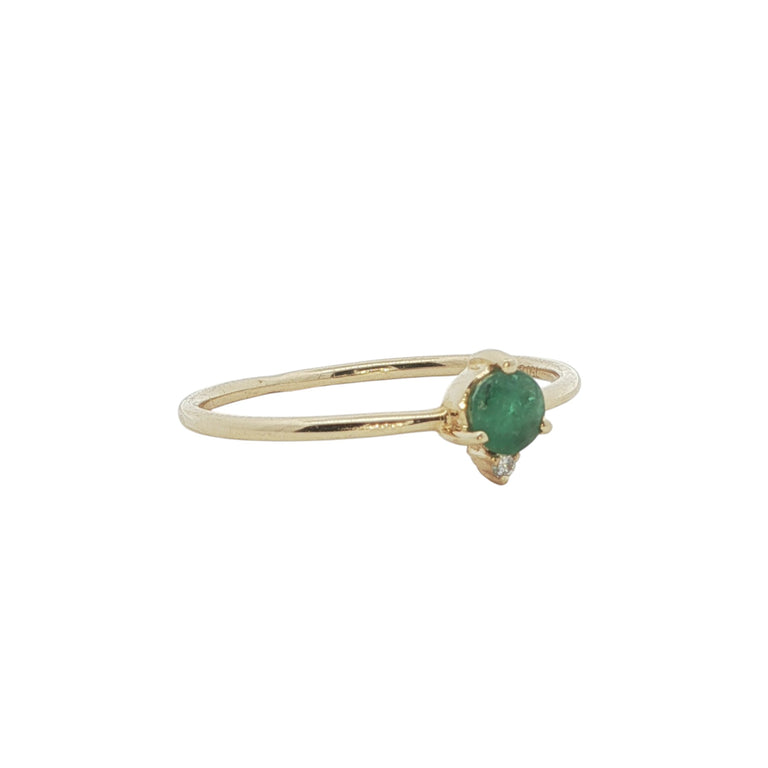 Ring Jahreszeiten SMARAGD 18k Gelbgold