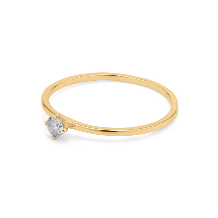 Verlobung Ring AVERY mit Diamant 3 mm