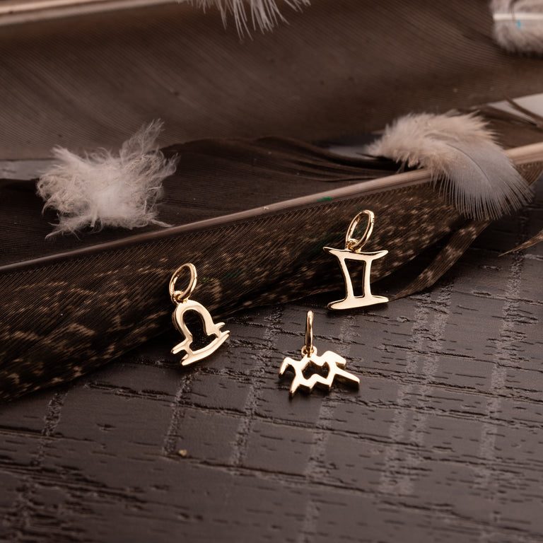 Anhänger Waage – Sterling Silber 925, 7 mm 24. September - 23. Oktober