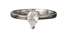 Ring CATIA mit 6mm Topas 9k Weissgold