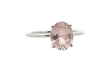 Ring FLORINEA mit Rosenquarz 6X8 mm
