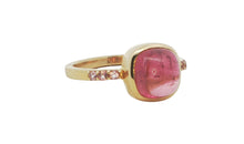 Unikate Ring  18 Karat Gold mit Rosaturmalin