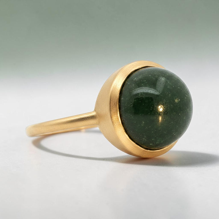 LIVIA Ring mit grünem Turmalin