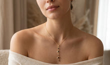 Feine Y-Kette mit Multiturmalin – elegant & filigran