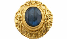 Labradorite Antik Look Ring