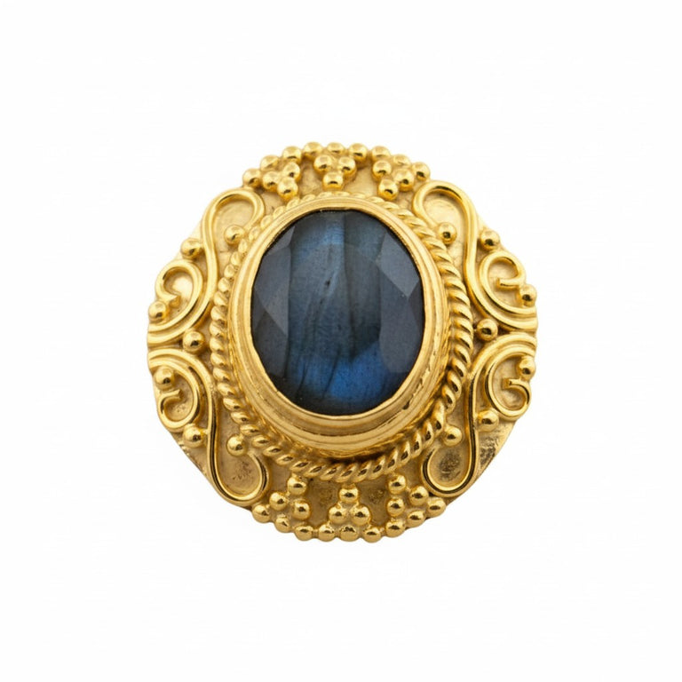 Labradorite Antik Look Ring