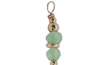 Creolen 16 mm Edelstahl mit Chrysoprase Charms SALE