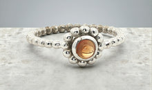 Sterling Silber Unikat Ring mit gelben Turmalin Ringgrösse 56