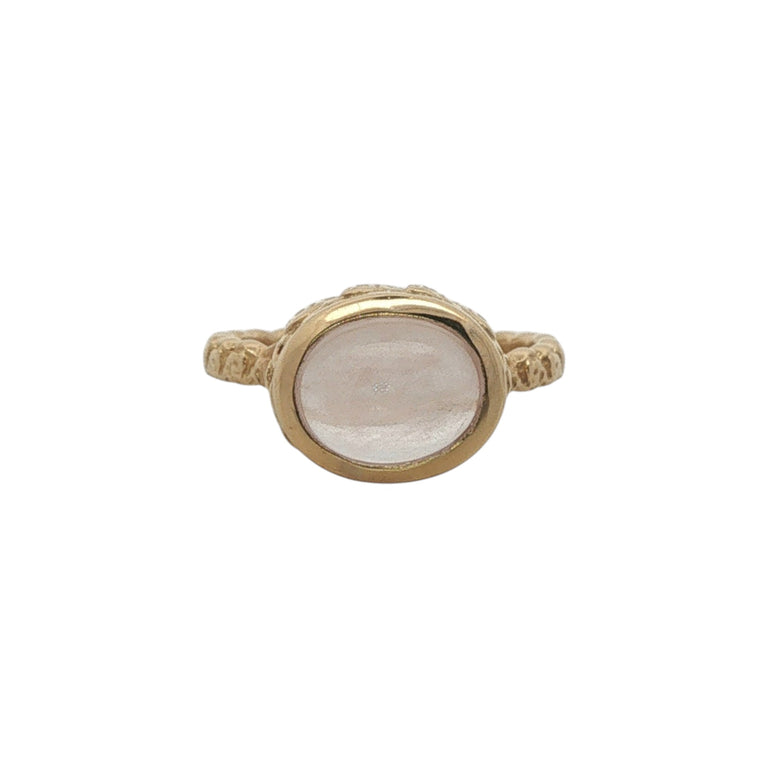 Rosenquarz Ring OVAL – Floral Collection