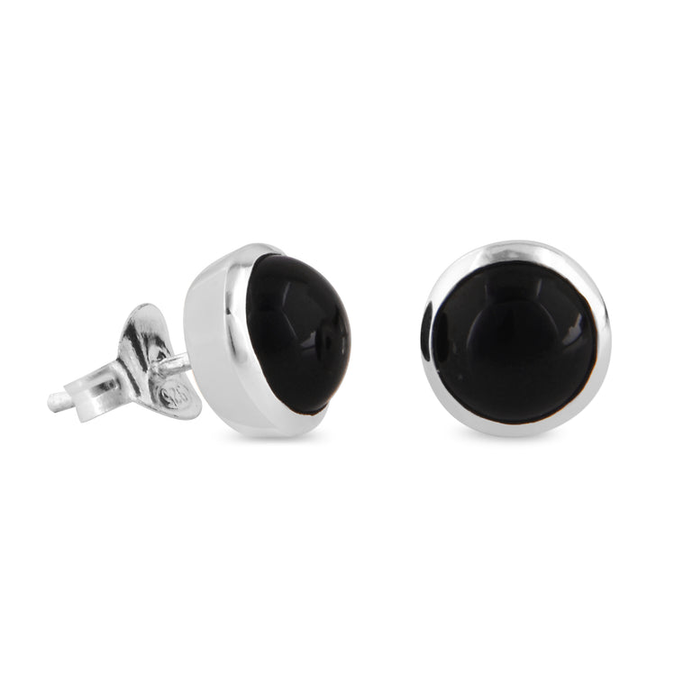 Ohrstecker LOTTA mit schwarzem ONYX  8mm