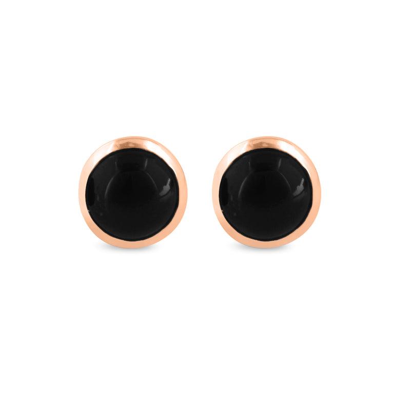 Ohrstecker LOTTA mit schwarzem ONYX  8mm