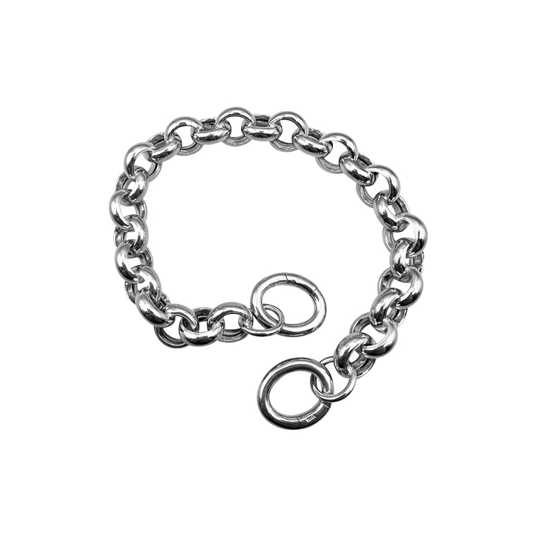 SET Armkette AQUAMARIN und ERBSKETTE 10X3.5 mm mit  Cliplock 14X17X3mm