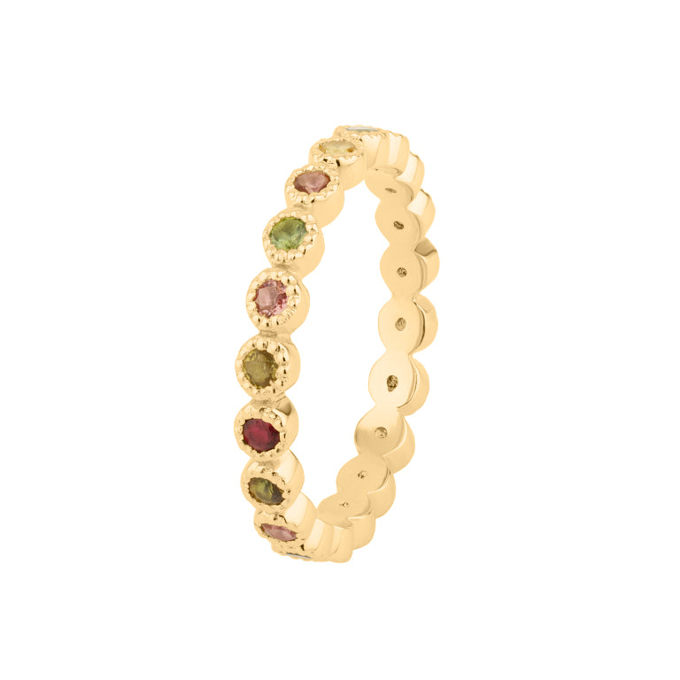 Memory  Ring HARRIET mit Multiturmalin 2mm