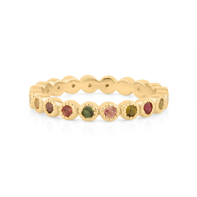 Memory  Ring HARRIET mit Multiturmalin 2mm