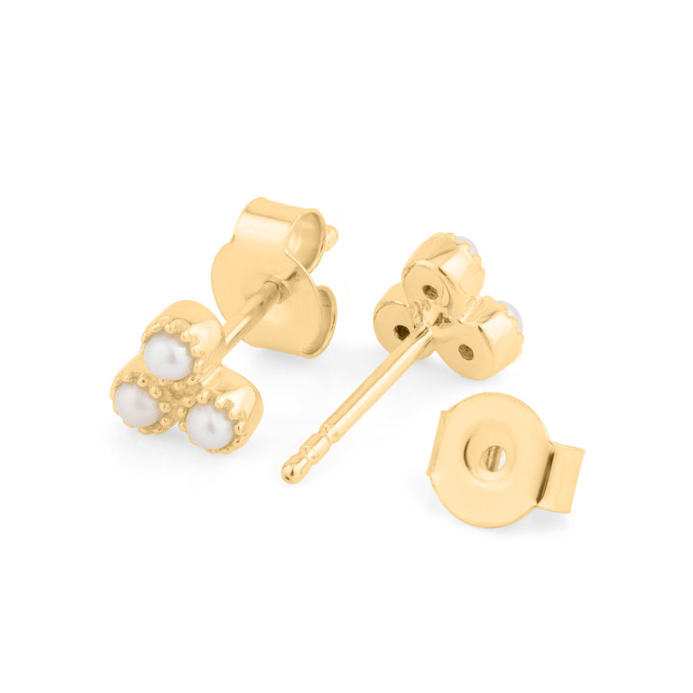 Ohrstecker HARRIET TRINITY Perlen 2mm Silber 925