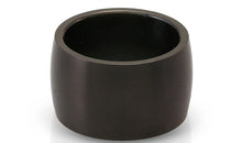 Edelstahl Ring schwarz 14mm matt