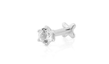 Piercing BRIANA 3mm Topas Silber
