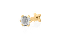 Piercing BRIANA 3mm Topas Silber