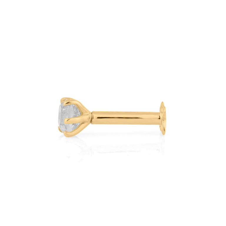 Piercing BRIANA 3mm Topas Silber