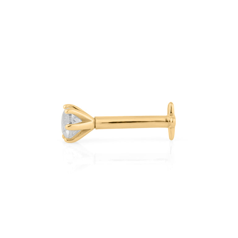 Piercing BRIANA 3mm Topas Silber