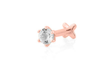 Piercing BRIANA 3mm Topas Silber