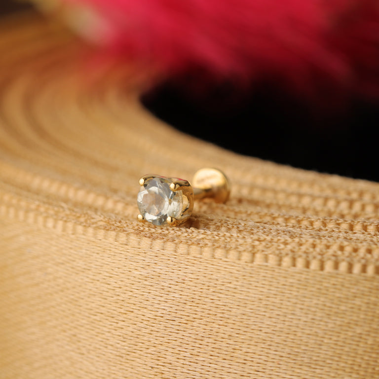 Piercing DIANA 4mm Grünturmalin
